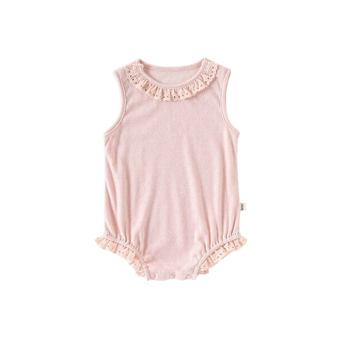 Baby Girl Lace Hollow-out Pattern Bodysuit