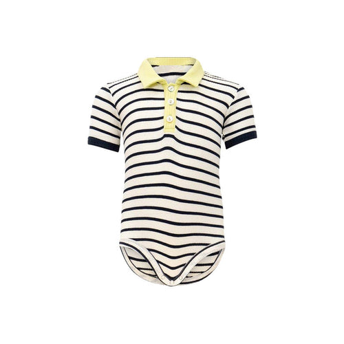 Baby Boy Short Sleeve Polo Bodysuit