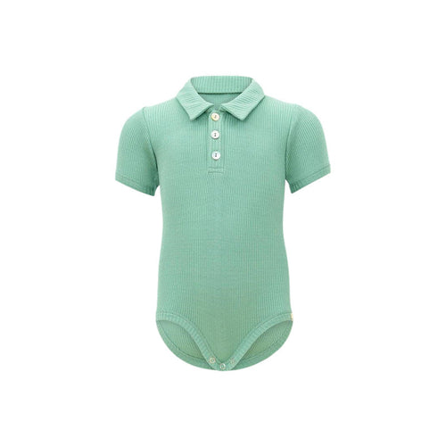 Baby Boy Short Sleeve Polo Bodysuit